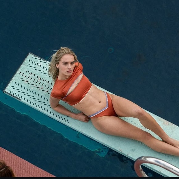 MAAJI Set - Satin Janece Crop Bikini Top & Resplendent Cheeky Bottoms - L/M - Picture 9 of 16